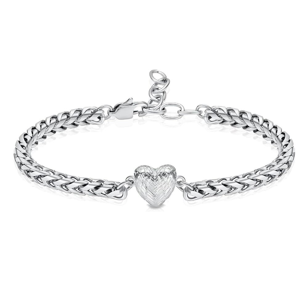 Heart Urn Bracelet for Ashes for Women Stainless Steel Cremation Bangle